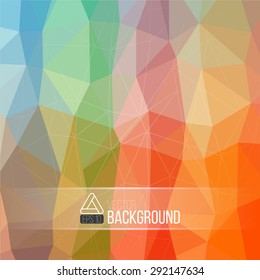 A geometric polygon bright color background. The best background for your website, presentation or banner. Vector illustration EPS 10.