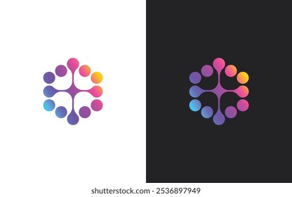 Modelo de design de logotipo de polígono geométrico