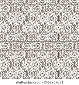 Geometric polygon pattern design with black and golden color in white background
