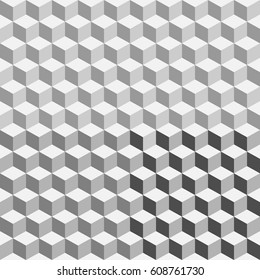 Geometric polygon  pattern. Fashion graphic background. Vector illustration. 3D design. Optical illusion. Modern stylish abstract texture. Template for print, textile, wrapping, decoration