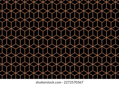 geometric polygon pattern with lines black background.