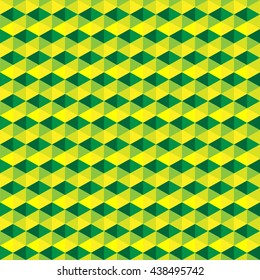 geometric polygon seamless pattern.Fashion graphic design.Vector illustration. Background design.Optical illusion 3D Modern stylish abstract texture. Template for print, textile, wrapping, decoration