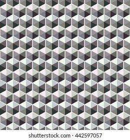 geometric polygon seamless pattern.Fashion graphic design.Vector illustration. Background design.Optical illusion 3D Modern stylish abstract texture. Template for print, textile, wrapping, decoration