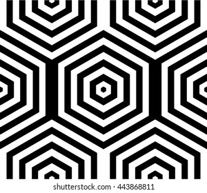 geometric polygon seamless pattern.Fashion graphic design.Vector illustration. Background design.Optical illusion 3D Modern stylish abstract texture. Template for print, textile, wrapping, decoration