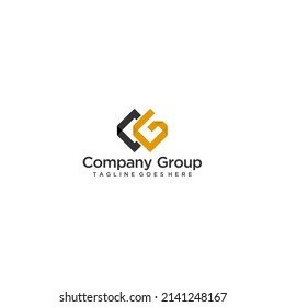 Geometric polygon shape logo design element isolated on white background for modern decoration pattern and corporate branding