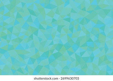 Geometric polygonal abstract background in vibrant teal and aqua