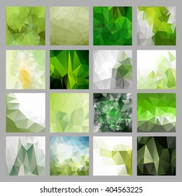 Geometric polygonal background . Abstract origami pattern. A collection of templates for design .