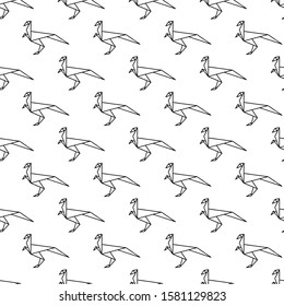 geometric polygonal dino seamless pattern