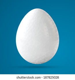geometric polygonal egg
