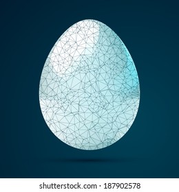 geometric polygonal egg