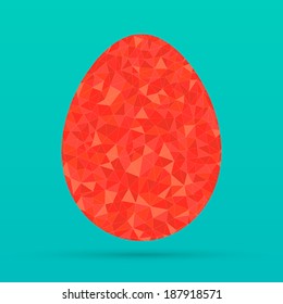geometric polygonal egg