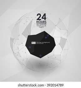 Geometric Polygonal Elements. Abstract geometric layout for presentation