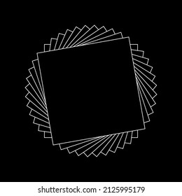 Geometric polygonal frames. Modern design. Sample.