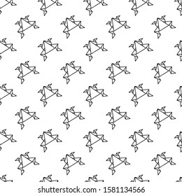 Geometric Polygonal frog seamless pattern