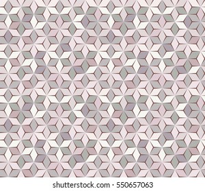 Geometric polygonal seamless texture. Rhombus background.