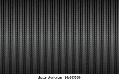 Geometric polygons background, abstract black metallic hexagons background, simple vector illustration