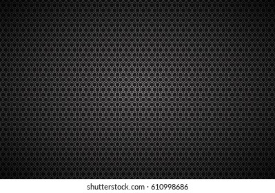 Geometric polygons background, abstract black metallic wallpaper, vector illustration