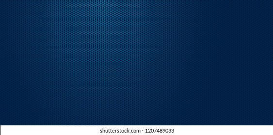 Geometric polygons background, blue abstract hexagons wallpaper, vector illustration