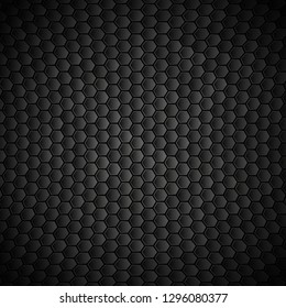 geometric polygons texture, black metallic background