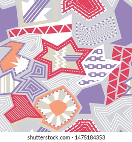 geometric pop art pattern design, multicolor geometric background 