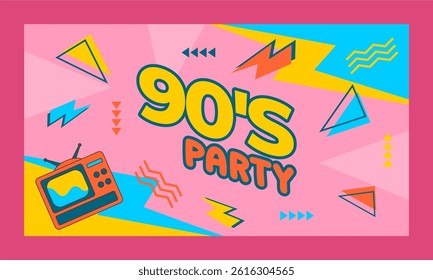  geometric pop classic colorful background 