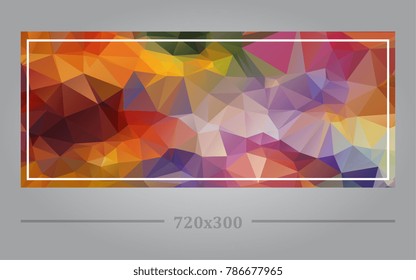 Geometric Pop Under Banner