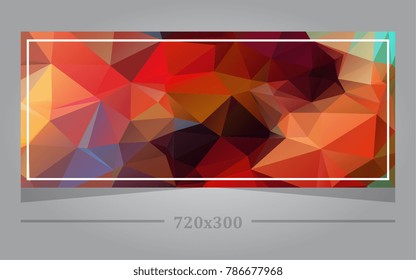 Geometric Pop Under Banner