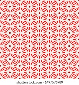 Geometric portuguese azulijo seamless pattern vector - Red,brown,white.Great for tiles,wallpaper, pattern fills, backgrounds,surface textures.