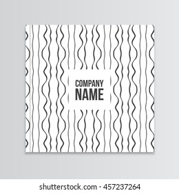Geometric post card corporate identity