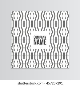 Geometric Post card design