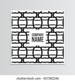 Geometric Post card design
