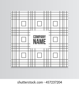 Geometric Post card Vector design