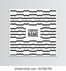 Geometric Post Card Vector Design Template