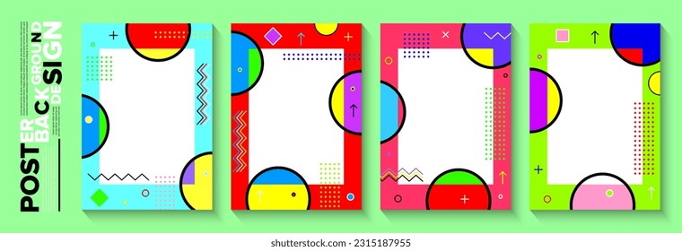 Geometrisches Poster-Hintergrunddesign