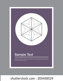 Diseño de afiches geométricos