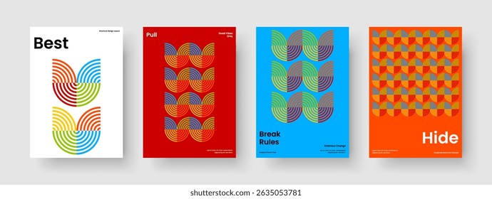 Design de cartaz geométrico. Modelo de plano de fundo abstrato. Layout Isolado De Capa De Livro. Brochura. Apresentação de negócios. Relatório. Panfleto. Faixa. Identidade da marca. Publicidade. Folheto informativo. Notebook. Conhecimento Manual
