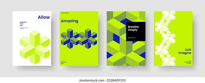 Design de cartaz geométrico. Modelo de Capa de Livro Abstrata. Layout de Relatório Criativo. Brochura. Histórico. Apresentação de negócios. Panfleto. Faixa. Identidade da marca. Revista. Catálogo. Publicidade. Folheto