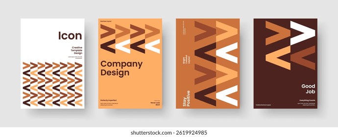 Design de cartaz geométrico. Layout de apresentação empresarial criativa. Modelo de Relatório Moderno. Panfleto. Histórico. Capa de Livro. Faixa. Brochura. Notebook. Conhecimento manual. Catálogo. Publicidade. Portfólio