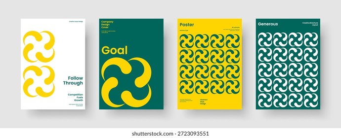 Design de cartaz geométrico. Modelo de relatório criativo. Layout abstrato da apresentação comercial. Capa de Livro. Faixa. Brochura. Panfleto. Histórico. Panfleto. Diário. Notebook. Carteira. Catálogo