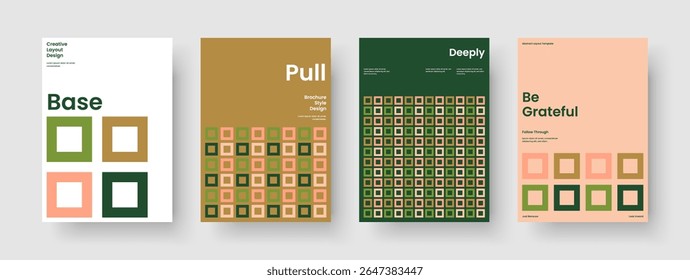 Design de cartaz geométrico. Layout de banner isolado. Modelo de Folheto Moderno. Histórico. Capa de Livro. Apresentação de negócios. Relatório. Panfleto. Catálogo. Boletim informativo. Panfleto. Publicidade. Revista