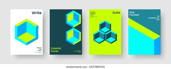 Geometric Poster Design. Modern Report Template. Abstract Brochure Layout. Book Cover. Background. Flyer. Banner. Business Presentation. Magazine. Brand Identity. Notebook. Pamphlet. Advertising