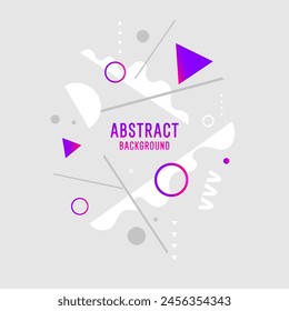Póster geométrico con diferentes Formas. Fondo abstracto moderno. Ilustración vectorial.