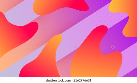 Geometric Poster. Dynamic Design. Wave Landing Page. Purple Hipster Cover. Futuristic Journal. Color Abstract Shape. Mobile Frame. Business Presentation. Lilac Geometric Poster