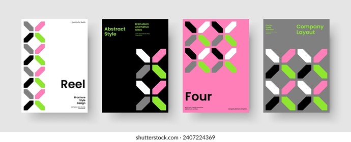 Geometrisches Poster Layout. Kreatives Banner-Design. Berichtsvorlage einzeln. Buchcover. Hintergrund. Broschüre. Flyer. Geschäftsvorführung. Handbrief. Magazin. Portfolio. Journal. Werbung