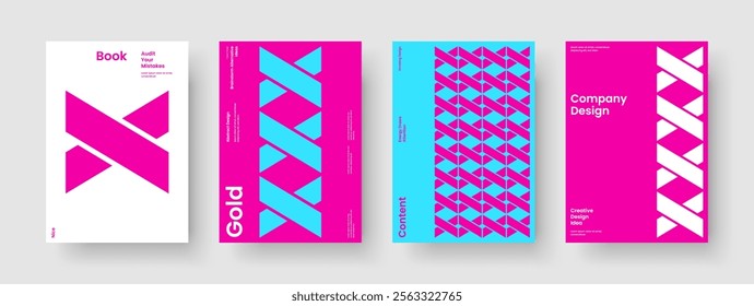Geometric Poster Layout. Creative Report Design. Modern Business Presentation Template. Brochure. Flyer. Book Cover. Background. Banner. Portfolio. Handbill. Leaflet. Notebook. Catalog. Advertising