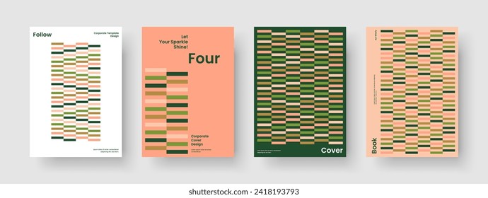 Geometric Poster Layout. Isolated Brochure Design. Abstract Book Cover Template. Background. Flyer. Business Presentation. Banner. Report. Advertising. Pamphlet. Catalog. Brand Identity. Notebook