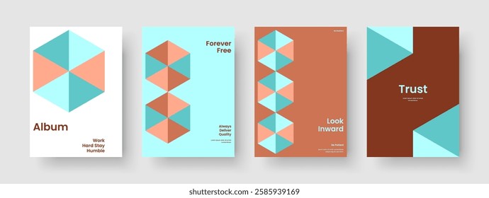 Geometric Poster Layout. Isolated Brochure Design. Creative Book Cover Template. Report. Business Presentation. Background. Flyer. Banner. Journal. Brand Identity. Pamphlet. Notebook. Advertising