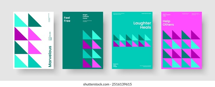 Diseño geométrico del cartel. Diseño moderno de la cubierta del libro. Plantilla de Anuncio aislada. Informe. Antecedentes. Folleto. Presentación de Negocios. Volante. Identidad de marca. Publicidad. Manual. Boletín informativo. Panfleto