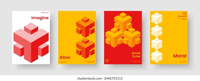 Geometrische Poster-Vorlage. Abstrakter Banner. Kreatives Broschürendesign. Geschäftspräsentation. Hintergrund. Buchumschlag. Bericht. Flyer. Brande Identität. Newsletter. Katalog. Notebook. Flugblatt