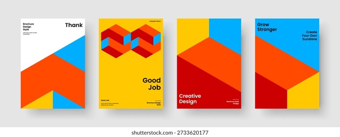 Geometric Poster Template. Creative Book Cover Design. Isolated Business Presentation Layout. Banner. Brochure. Background. Flyer. Report. Journal. Pamphlet. Notebook. Magazine. Newsletter